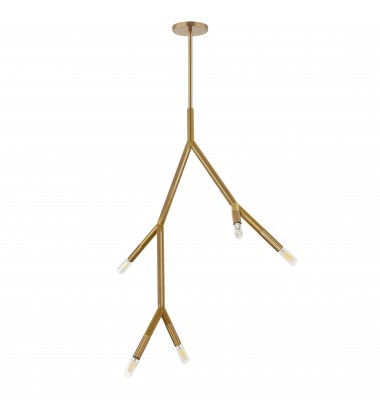 5LT Incandescent Pendant, AGB-(MOR-125P-AGB)-Dainolite  5LT Incandescent Pendant, AGB-(MOR-125P-AGB)-Dainolite