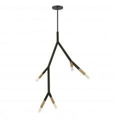 5LT Incandescent Pendant, MB / AGB-(MOR-125P-MB-AGB)-Dainolite  5LT Incandescent Pendant, MB / AGB-(MOR-125P-MB-AGB)-Dainolite