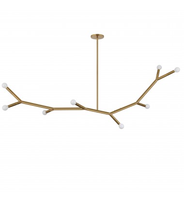 8LT Incandescent Horiz Pendant, AGB-(MOR-608HP-AGB)-Dainolite 8LT Incandescent Horiz Pendant, AGB-(MOR-608HP-AGB)-Dainolite