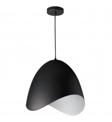  1LT Steel Pendant, Black Finish-(MYR-241P-BK)-Dainolite