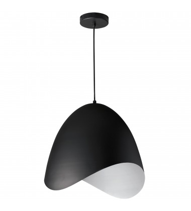  1LT Steel Pendant, Black Finish-(MYR-241P-BK)-Dainolite