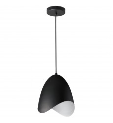  1LT Steel Pendant, Black Finish-(MYR-81P-BK)-Dainolite