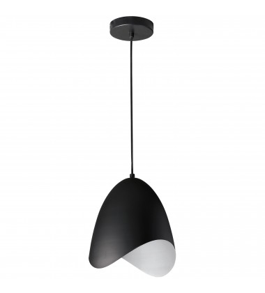  1LT Steel Pendant, Black Finish-(MYR-81P-BK)-Dainolite