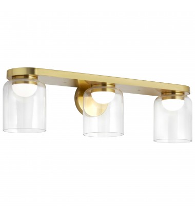  30W Vanity, AGB w/ CLR Glass-(NAD-1930LEDW-AGB)-Dainolite