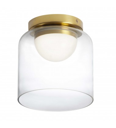  10W Flush Mount, AGB w/ CLR Glass-(NAD-810LEDFH-AGB)-Dainolite