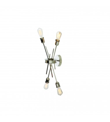  4LT Wall Sconce, Burnished Chrome Finish-(NEB-194W-BC)-Dainolite