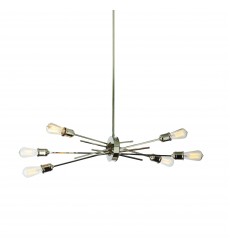  6LT Horizontal Pendant, Burnished Chrome Finish-(NEB-326HP-BC)-Dainolite