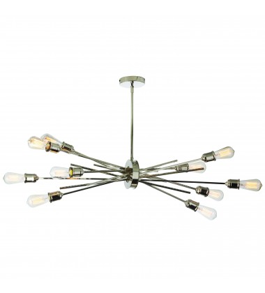 10LT Horizontal Pendant, Burnished Chrome Finish-(NEB-3910HP-BC)-Dainolite