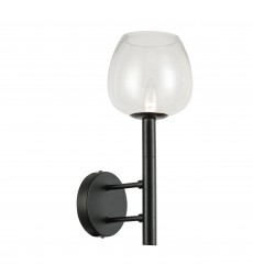1LT Incandescent Wall Sconce, MB w/ CLR Glass-(NOR-91W-MB-CLR)-Dainolite  1LT Incandescent Wall Sconce, MB w/ CLR Glass-(NOR-91W-MB-CLR)-Dainolite
