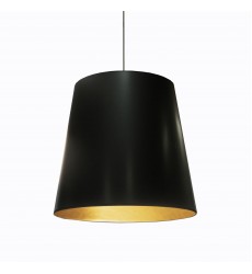1LT Oversized Drum Pendant, Large - Blk/Gld-(OD-L-698)-Dainolite 1LT Oversized Drum Pendant, Large - Blk/Gld-(OD-L-698)-Dainolite