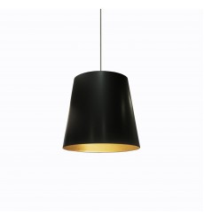 1LT Oversized Drum Pendant, Medium - Blk/Gld-(OD-M-698)-Dainolite 1LT Oversized Drum Pendant, Medium - Blk/Gld-(OD-M-698)-Dainolite