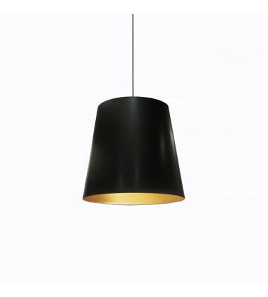 1LT Oversized Drum Pendant, Medium - Blk/Gld-(OD-M-698)-Dainolite 1LT Oversized Drum Pendant, Medium - Blk/Gld-(OD-M-698)-Dainolite