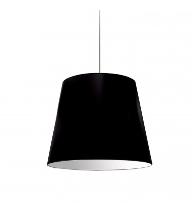  1LT Oversized Drum Pendant Medium Black Shade-(OD-M-797)-Dainolite
