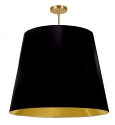  1LT Oversized Drum Pendant X-Large, BK/GLD Shade-(ODR-XL-698)-Dainolite