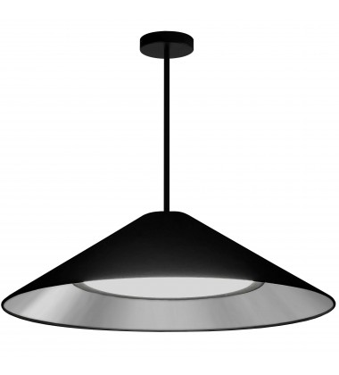 30W Pendant, MB w/ Fabric Shade-(PAD-2630P-MB-697)-Dainolite
