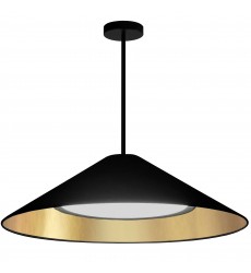  30W Pendant, MB w/ Fabric Shade-(PAD-2630P-MB-698)-Dainolite