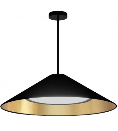  30W Pendant, MB w/ Fabric Shade-(PAD-2630P-MB-698)-Dainolite