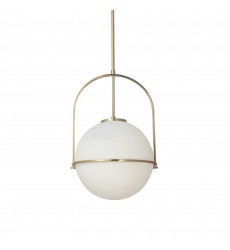 1LT Incandescent Pendant, AGB with WH Opal Glass-(PAO-121P-AGB)-Dainolite  1LT Incandescent Pendant, AGB with WH Opal Glass-(PAO-121P-AGB)-Dainolite