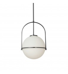 1LT Incandescent Pendant, MB with WH Opal Glass-(PAO-121P-MB)-Dainolite  1LT Incandescent Pendant, MB with WH Opal Glass-(PAO-121P-MB)-Dainolite