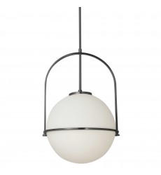 1LT Incandescent Pendant, MB with WH Opal Glass-(PAO-161P-MB)-Dainolite  1LT Incandescent Pendant, MB with WH Opal Glass-(PAO-161P-MB)-Dainolite