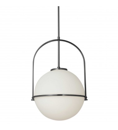 1LT Incandescent Pendant, MB with WH Opal Glass-(PAO-161P-MB)-Dainolite  1LT Incandescent Pendant, MB with WH Opal Glass-(PAO-161P-MB)-Dainolite