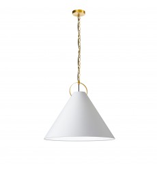 1LT Incand Pendant, AGB w/ WH Shade-(PCN-241P-AGB-790)-Dainolite  1LT Incand Pendant, AGB w/ WH Shade-(PCN-241P-AGB-790)-Dainolite