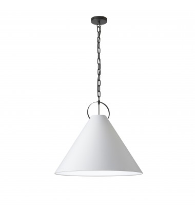  1LT Incand Pendant, MB w/ WH Shade-(PCN-241P-MB-790)-Dainolite