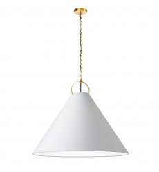 1LT Incand Pendant, AGB w/ WH Shade-(PCN-321P-AGB-790)-Dainolite  1LT Incand Pendant, AGB w/ WH Shade-(PCN-321P-AGB-790)-Dainolite