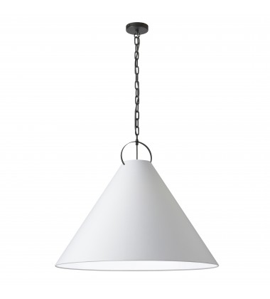  1LT Incand Pendant, MB w/ WH Shade-(PCN-321P-MB-790)-Dainolite