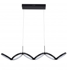  50W Horiz Pendant, MB w/ WH Silicone Diff-(PHO-4050LEDHP-MB)-Dainolite
