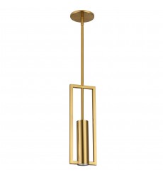  1LT Halogen Pendant, Aged Brass-(PLN-151P-AGB)-Dainolite