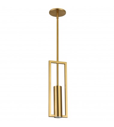  1LT Halogen Pendant, Aged Brass-(PLN-151P-AGB)-Dainolite