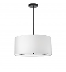  4LT Incand Pendant, MB with WH Shade-(POR-224P-MB-WH)-Dainolite