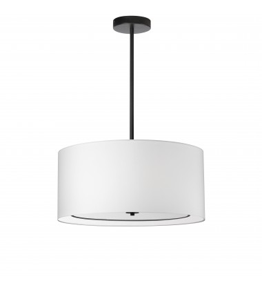  4LT Incand Pendant, MB with WH Shade-(POR-224P-MB-WH)-Dainolite