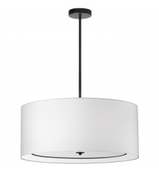  4LT Incand Pendant, MB with WH Shade-(POR-304P-MB-WH)-Dainolite