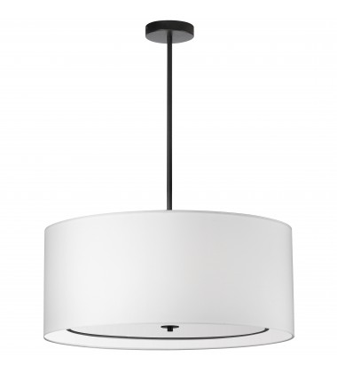  4LT Incand Pendant, MB with WH Shade-(POR-304P-MB-WH)-Dainolite