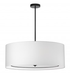  4LT Incand Pendant, MB with WH Shade-(POR-344P-MB-WH)-Dainolite