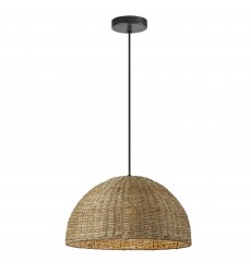  1LT Incandescent Pendant, Natural-(PRL-161P-NAT)-Dainolite