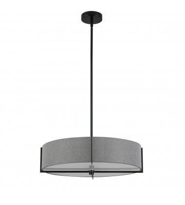  4LT Incandescent Pendant, MB w/ GRY Shade-(PST-214P-MB-GRY)-Dainolite