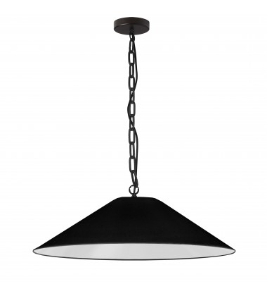  1LT Incandescent Pendant, MB w/ BK Shade-(PSY-L-MB-797)-Dainolite