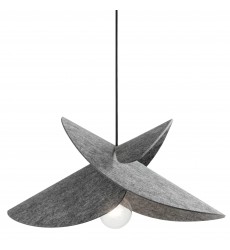 1LT Incandescent Pendant, MB w/ Felt Shade-(PTE-201P-MB-500)-Dainolite  1LT Incandescent Pendant, MB w/ Felt Shade-(PTE-201P-MB-500)-Dainolite