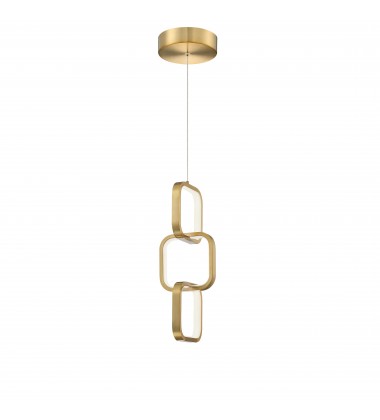 20W Pendant, AGB w/ WH Silicone Diff-(PTY-1522LEDP-AGB)-Dainolite