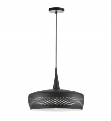  1LT Incandescent Pendant, Matte Black-(PXE-161P-MB)-Dainolite