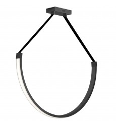  50W Pendant, MB w/ WH Silicone Diff-(REG-401LEDP-MB)-Dainolite