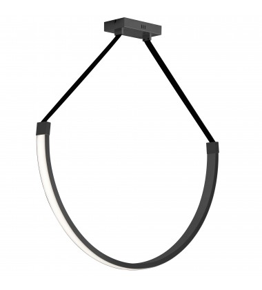  50W Pendant, MB w/ WH Silicone Diff-(REG-401LEDP-MB)-Dainolite