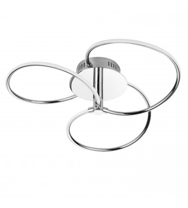  24W Semi Flush, Polished Chrome-(ROM-223SF-PC)-Dainolite