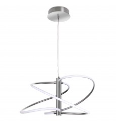  36W Pendant, PC w/ WH Silicone Diff-(ROM-2433LEDP-PC)-Dainolite