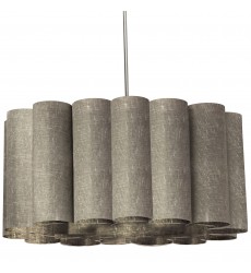  4LT Sandra Pendant Milano Grey Polished Chrome	-(SAN244-PC-2423)-Dainolite