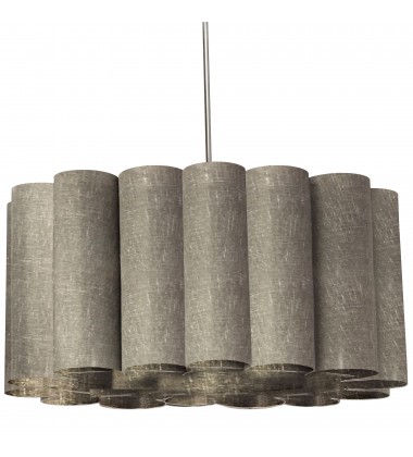  4LT Sandra Pendant Milano Grey Polished Chrome	-(SAN244-PC-2423)-Dainolite