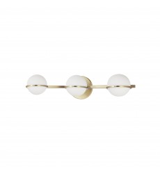  3LT Halogen Vanity, AGB with WH Opal Glass-(SOF-233W-AGB)-Dainolite